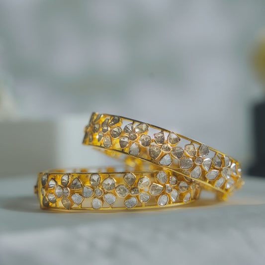 Diamond Polki Bangles