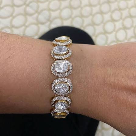 Luxury Polki Diamond Bracelet