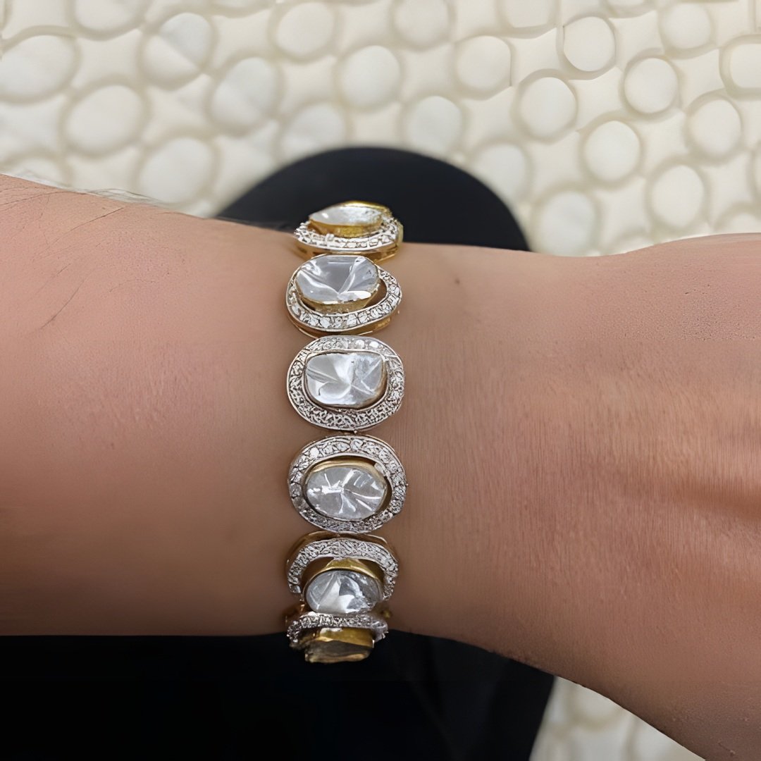Luxury Polki Diamond Bracelet