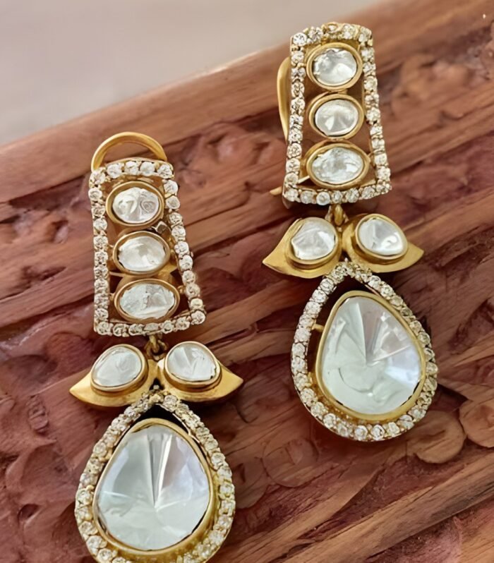 Royal Polki Diamond Earrings