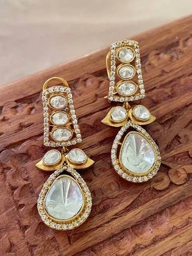 Royal Polki Diamond Earrings