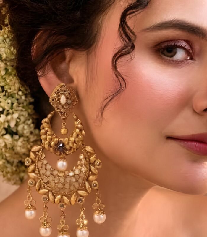 Floral Gold Earrings