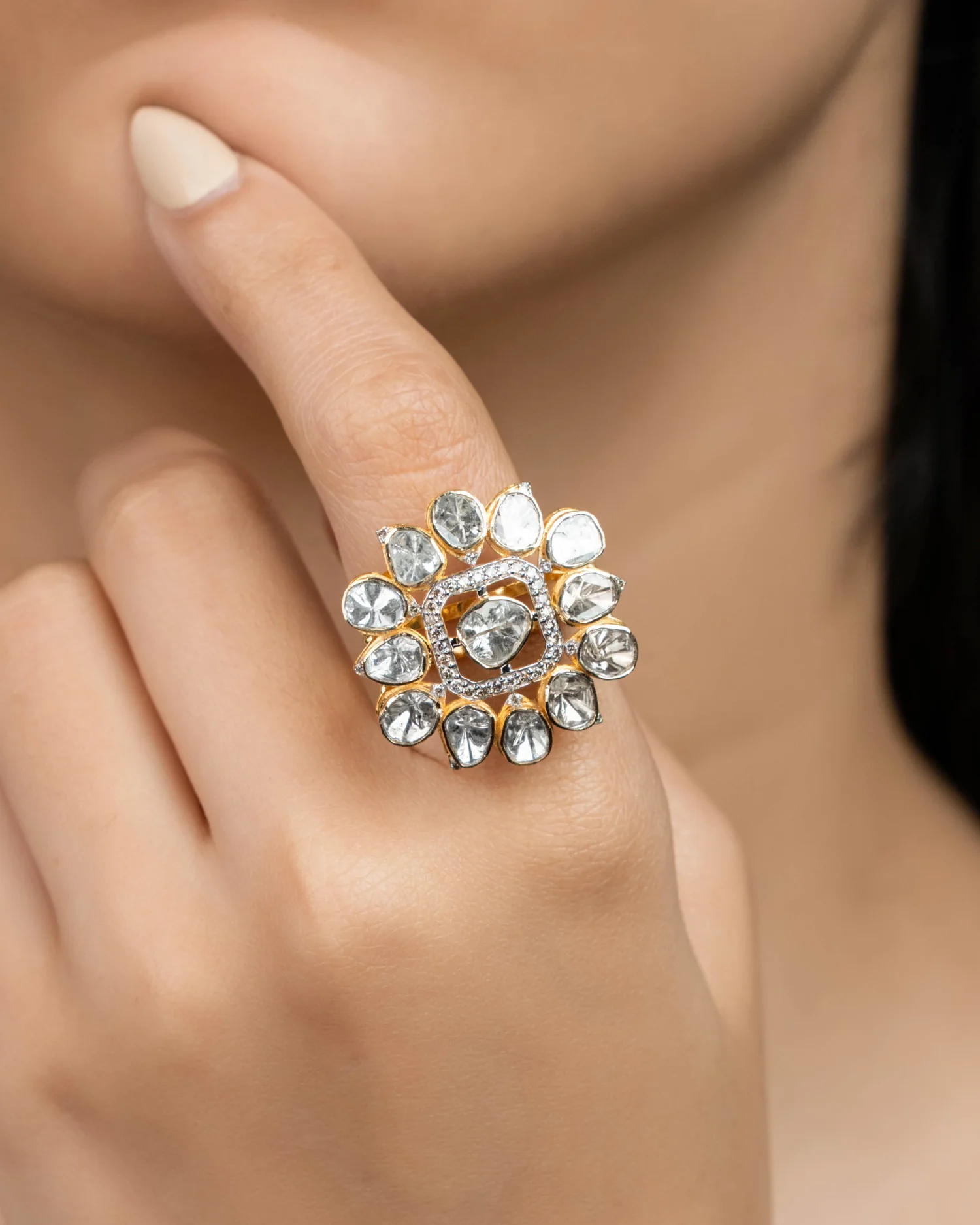 Royal Polki Diamond Ring