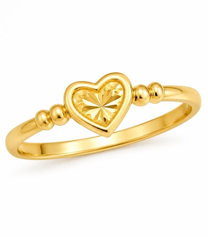 Little Heart Gold Baby Ring