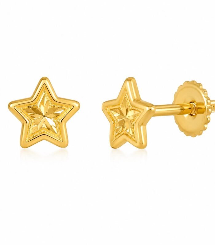 Little Star Gold Ear Studs