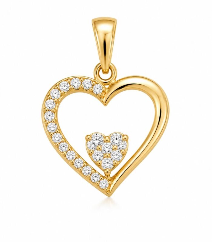 Sparkle Heart Diamond Pendant
